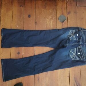Wallflower Dark Blue Flare Jeans